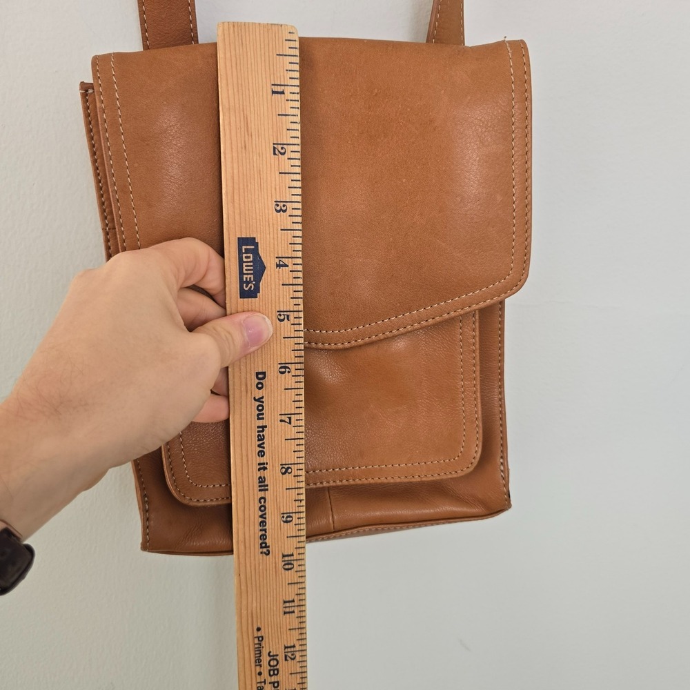 VTG FOSSIL Women Leather Crossbody Bag Boho Indie Utility Messenger Pouch Y2K - Picture 11 of 13